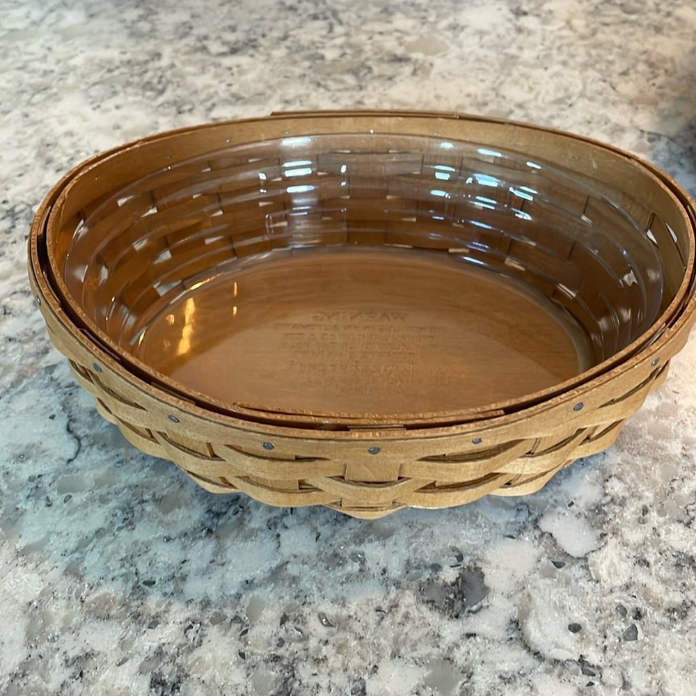 Longaberger Basket 8x6x2. With original plastic liner